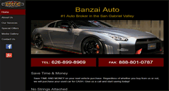 Desktop Screenshot of banzaiauto.com